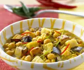 Kichererbsencurry mit Auberginen