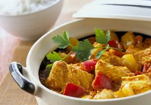 Curry mit Putenfleisch