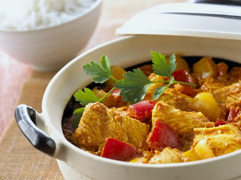 Curry mit Putenfleisch
