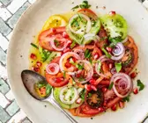Tomatensalat mit Koriander