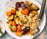 Warmer Graupensalat