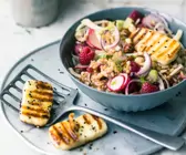 Fenchel-Hafer-Salat mit Halloumi