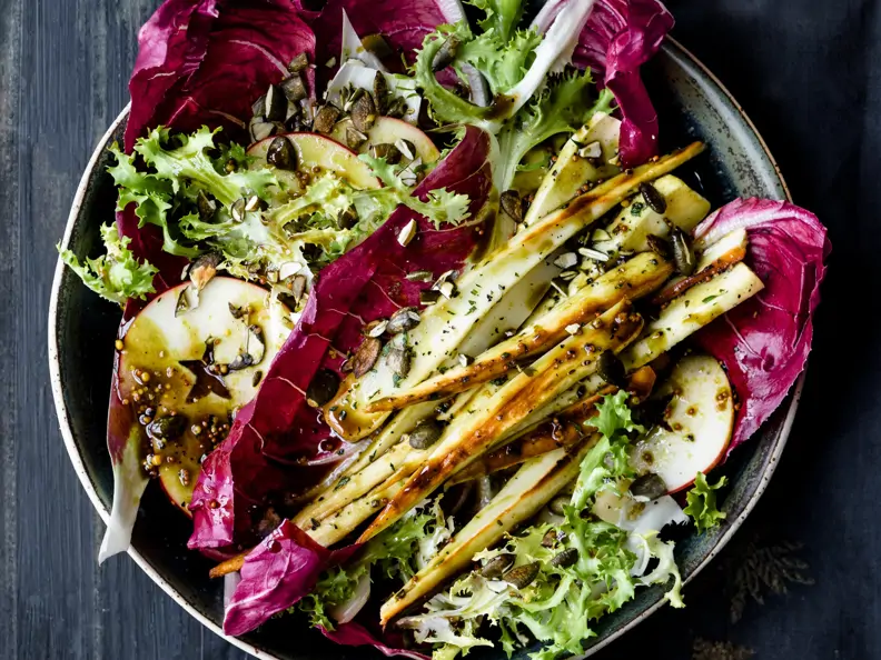 Lauwarmer Pastinakensalat