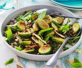 Linsensalat mit Rosenkohl