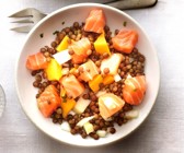 Linsensalat mit Berglinsen