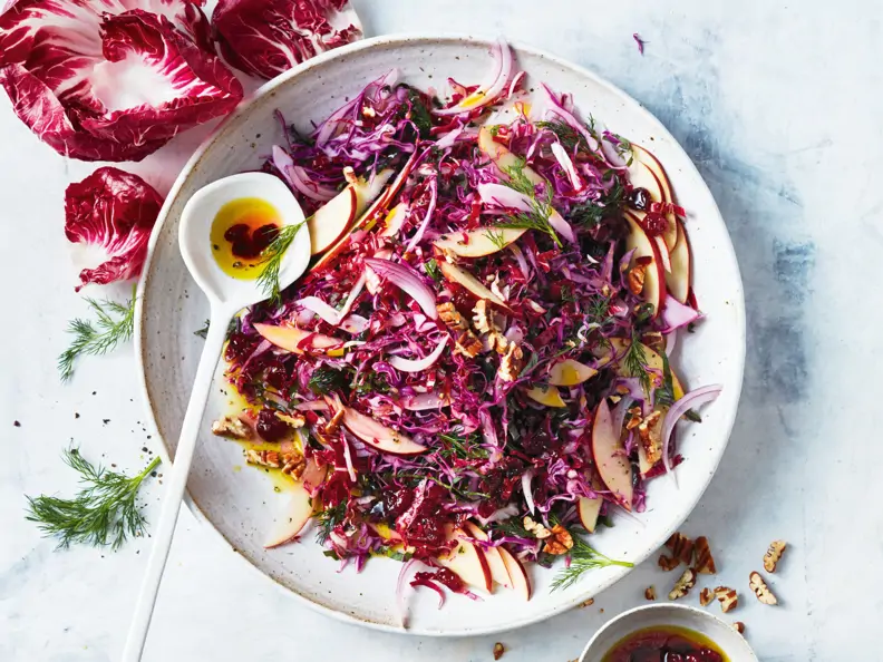Rotkohlsalat mit Radicchio