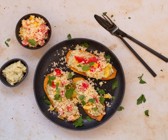 Orientalischer Süßkartoffel-Toast mit Couscous