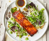 Lachs mit Miso aus dem Ofen