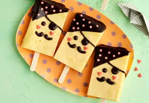 Piraten-Lolli-Kuchen am Stiel