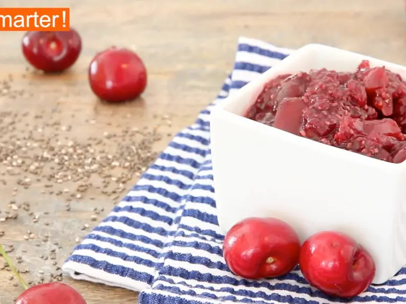 Kirschmarmelade mit Chiasamen