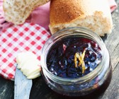 Heidelbeermarmelade mit Orange