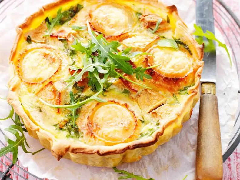 Apfel-Ziegenkäse-Kuchen