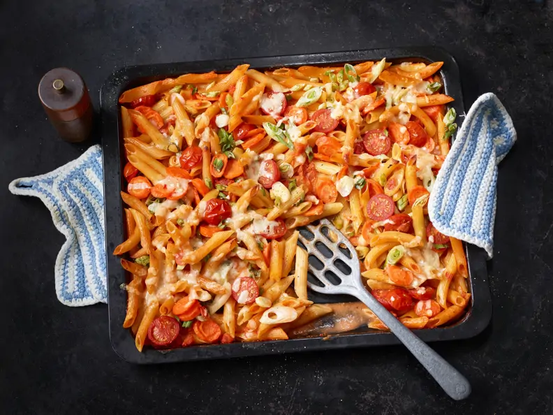 One-Pot-Pasta aus dem Ofen