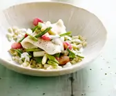 Pangasius mit Weizengemüse