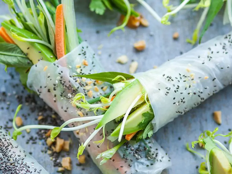 Superfood-Rolls mit Gemüsefüllung