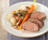 Hirschfilet mit Herbstgemüse