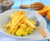 Pastinaken-Orangen-Gemüse mit Hirse
