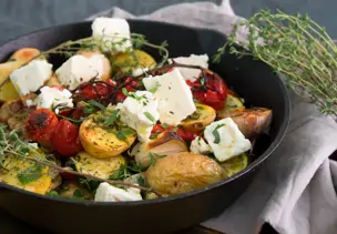 Griechisches Gemüse mit Feta