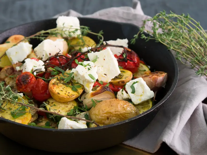 Griechisches Gemüse mit Feta