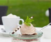Tiramisu mit Rhabarber und Eis