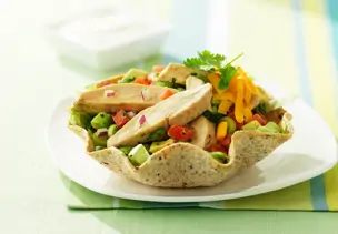 Hähnchen-Gemüsesalat