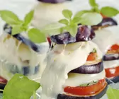 Caprese-Auberginen-Türmchen