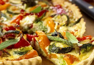 Vegane Gemüsequiche