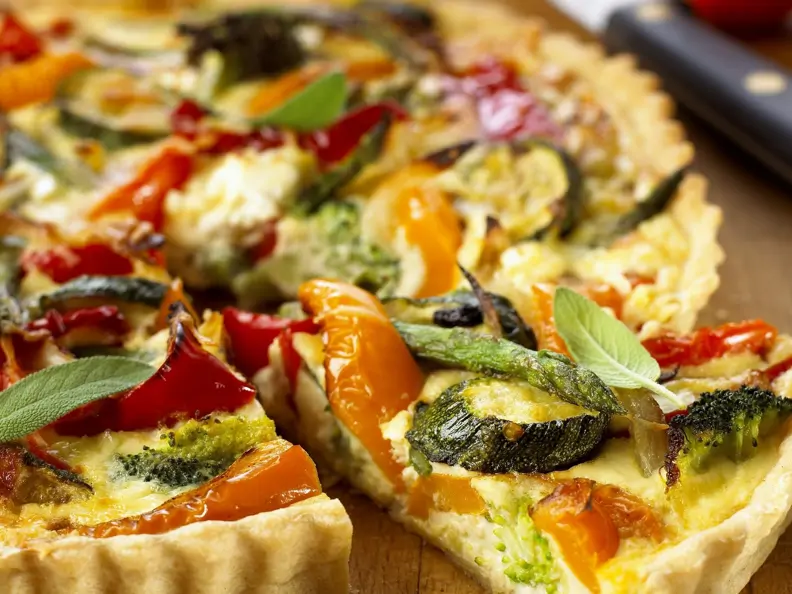 Vegane Gemüsequiche