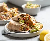 Gebackene Wraps mit Hack-Gemüse-Füllung