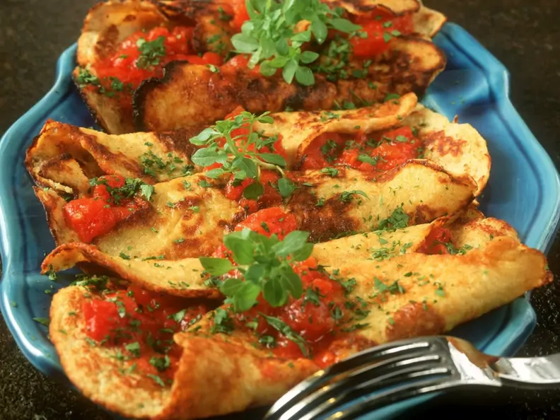 Pikante gefüllte Crêpes