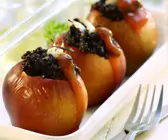 Herzhafte Bratapfel mit Blutwurstfüllung