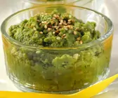 Erbsen-Kartoffelpüree mit Sesam