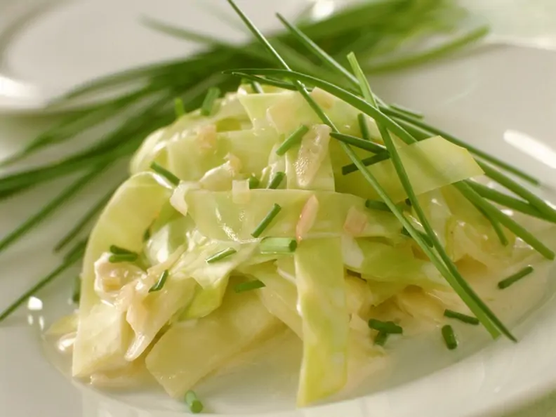 Spitzkohl in Sahnesoße