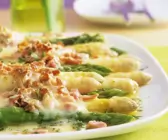 Schinken-Spargel-Gratin