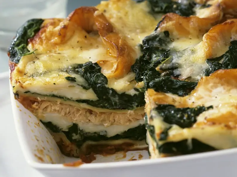 Lachs-Spinat-Lasagne