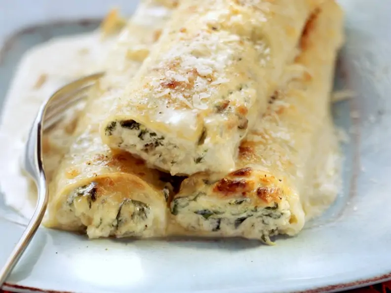 Cannelloni mit Ricotta und Spinat