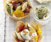 Filoküchlein mit Grillgemüse