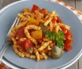 Spätzle mit Paprikagemüse (Letscho)
