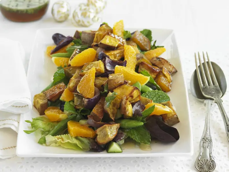 Süßkartoffelsalat mit Orangen