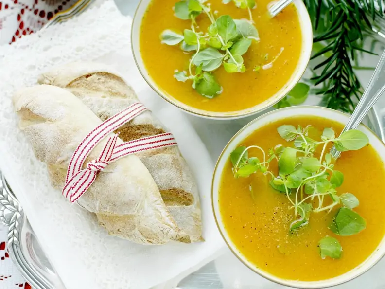 Kürbissuppe mit Orange