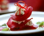 Gehackter Steinbutt mit Roter Bete