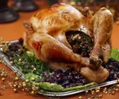 Gefüllter Truthahn zu Weihnachten