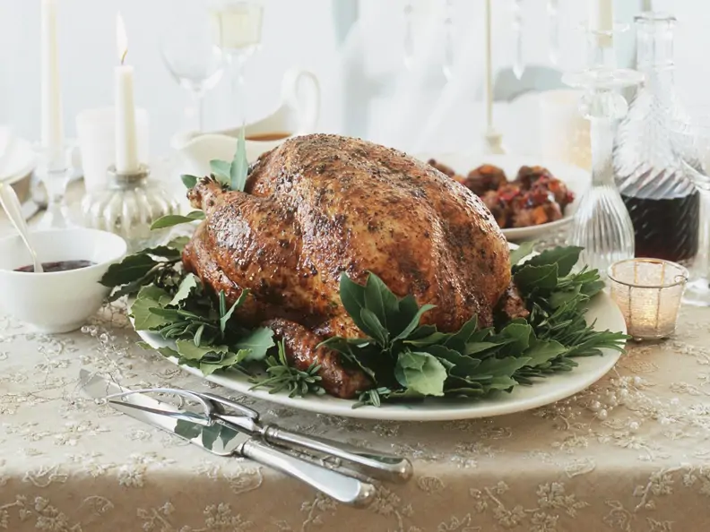 Weihnachtlicher Putenbraten