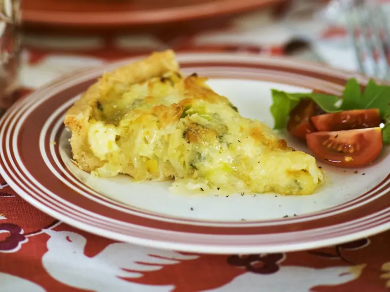 Lauchkuchen mit Stilton