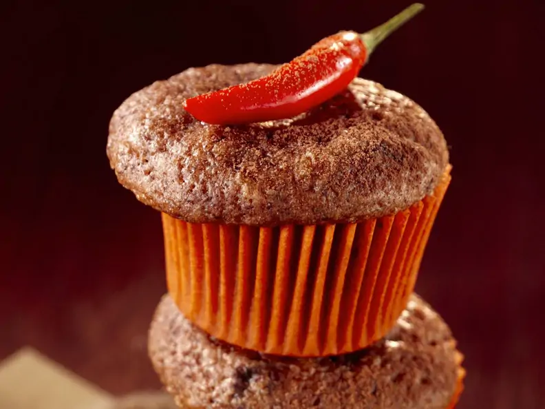 Schokoladenmuffins mit Chili