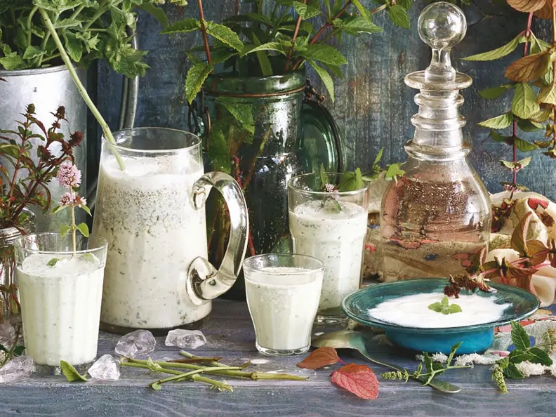Minz-Joghurt-Drink