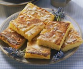 Käsekuchen mit Maisgrieß und Orangenaroma