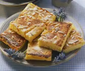 Käsekuchen mit Maisgrieß und Orangenaroma
