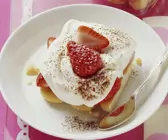 Erdbeer-Tiramisu mit Mascarpone, Quark und Sahne