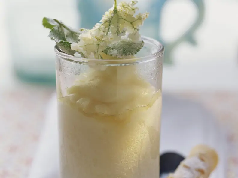 Holunderblütensorbet